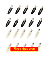 No Crease Hair Clips 20pcs Set, Makeup Styling Hairpins For Women, Black... - $7.99