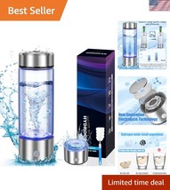 2025 Portable Hydrogen Water Generator - 420ml Ionizer Bottle with SPE P... - $1,400.96 MXN