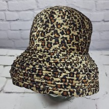 Leopard Print Bucket Hat Unisex One Size Chenille Cheetah Cap Retro Y2K  - $19.79
