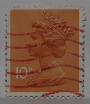 Vintage Stamps British Great Britain England Uk 10 P Pence Elizabeth Stamp X1 B2 - £1.39 GBP