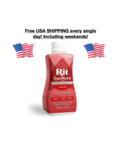 New Rit DyeMore Synthetic Fiber Dye Racing Red Polyester Nylon Acrylic 7 oz - $357.32 MXN