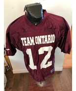 MENS Small/Medium Football Jersey Team Ontario #12 - $47.37 CAD