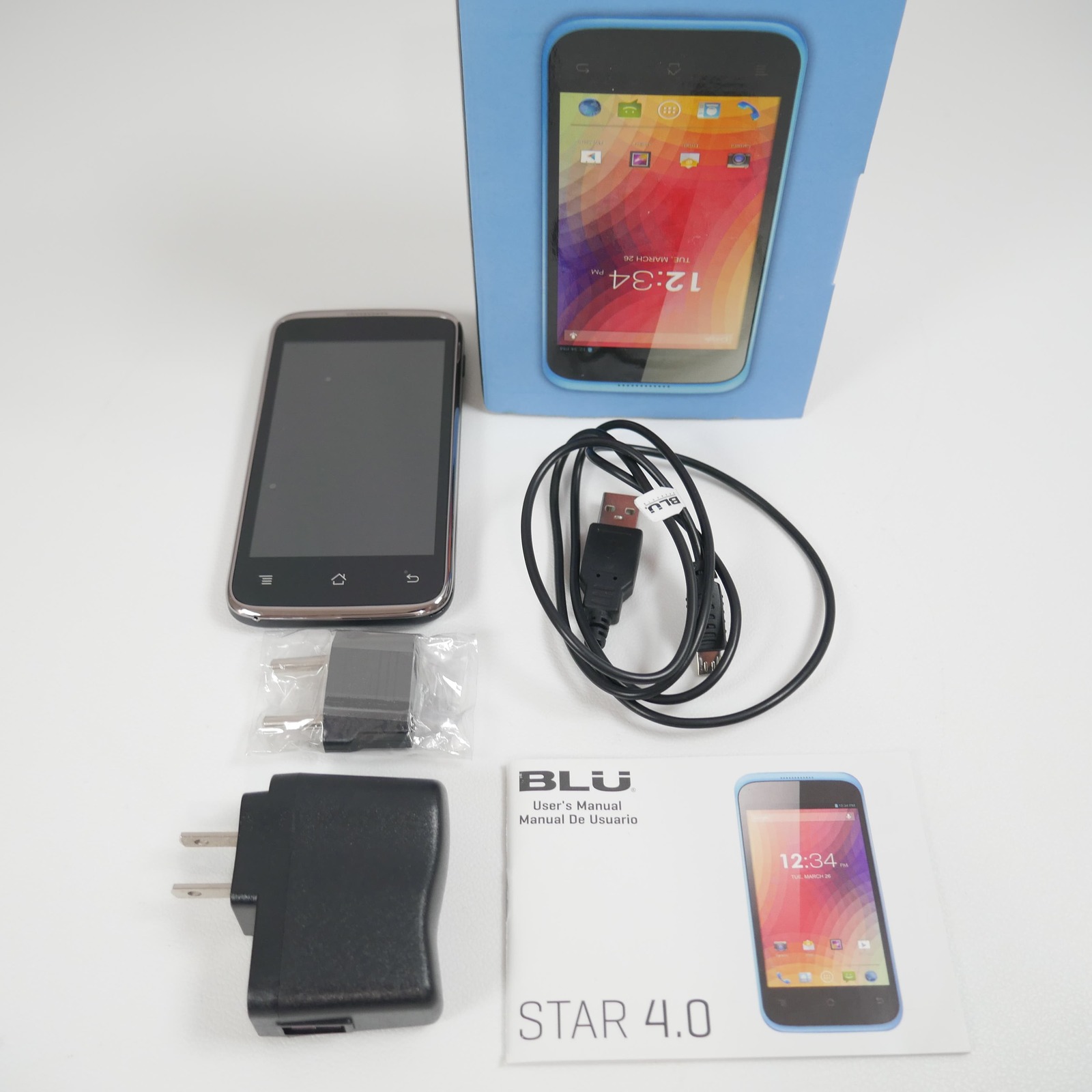 BLU Star 4.0 Dual SIM Silver/Black Unlocked Android Phone - £79.82 GBP
