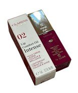 Clarins Lip Comfort Oil INTENSE Lightweight Cream Oil 02 INTENSE PLUM NIB - $413.44 MXN