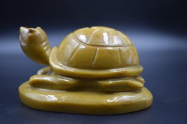 Natural yellow quartz turtle vastu feng shui home decor turtle 3300crt best gift - $229.41