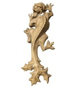 The White Wall Crawling Dragon Sculpture Figurine 34 in Length - £72.81 GBP