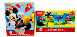 Disney Mickey Mouse Clubhouse 6 Piece Puzzle &amp; 24 Jigsaw Puzzle  Pieces Bundle - £12.43 GBP
