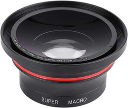 55Mm Wide Angle Lens,37Mm Fisheye Lens Camcorder,Universal Wide Angle Le... - $72.92