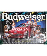 Vintage NASCAR Budweiser Racing Team Bill Elliott &amp; Bud Girls Poster 28&quot;... - $9.99