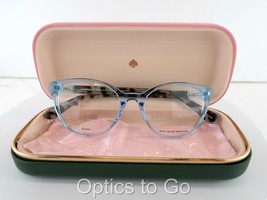 Kate Spade Gela (Pjp) Blue CRYSTAL/HORN 50-17-140 Ladies Small Eyeglass Frames - £57.13 GBP
