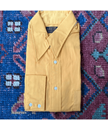 New NOS Vintage 70s Sears Perma Prest Pointy Collar Harvest Yellow Butto... - €19,77 EUR