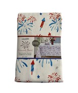 Colordrift Tablecloth Water Resistant Firework Burst Patriotic 4th July ... - $459.01 MXN