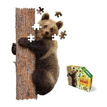 Madd Capp Puzzles Jr. - I AM Lil Bear - 100 Pieces - Animal Shaped Jigs... - $26.23