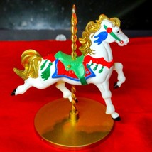 1989 Hallmark carousel horse~ Snow  first in a collection of four~Very B... - £17.03 GBP
