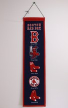 Boston Red Sox Cooperstown Collection 32” Wool Pendant Banner Embroidered - £15.60 GBP