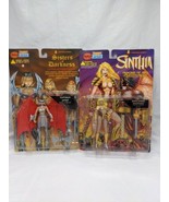 Lot Of (2) Skybolt Toyz Hobby Deluxe Sinthia Platinum Letha Action Figures - £50.14 GBP