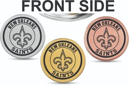 New Orleans , Saints , Coin Golden,Golden Rose,Silver Custom Coin,Nfl - £11.94 GBP