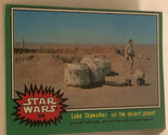 Vintage Star Wars Trading Card Green 1977 #208 Luke Skywalker On The Desert - $2.48