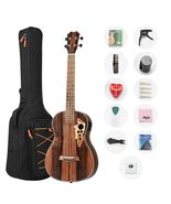 Batking 30&#39;&#39; All Blackwood Baritone Acoustic Electric Ukulele Left-hande... - $178.90 CAD