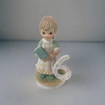 Vintage Lefton The Christopher Collection Birthday Girl Age 6 Figurine 03448F - £5.78 GBP