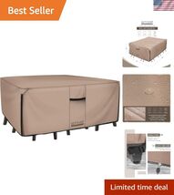Rectangular Patio Heavy Duty Table Cover - 600D Tough Canvas Waterproof ... - $129.77