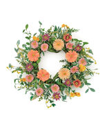 Mixed Gerbera Daisy Wreath 24&quot;D - $1,538.85 MXN