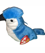 Ty Rocket The Blue Jay Beanie Baby Plush Toy - $129.43 MXN