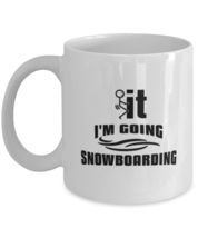 Snowboard Mugs I&#39;m Going Snowboarding White-Mug  - £12.54 GBP