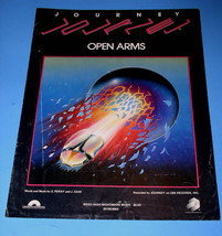 Journey Steve Perry Sheet Music Vintage 1981 Open Arms - £19.65 GBP