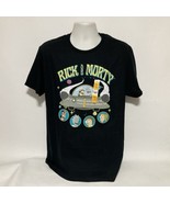 RICK AND MORTY UFO Spaceship T Shirt Size Large Licensed Adult Men&#39;s Gra... - $9.89