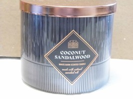 Coconut Sandalwood Bath &amp; Body Works 3 Wick Candle 14.5OZ New - £20.58 GBP