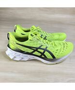 Asics Novablast 2 Green Black White Athletic Running Shoes Sneakers Size 11 - $84.64