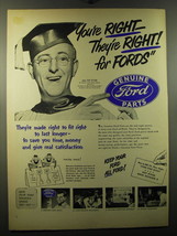 1950 Ford Genuine Parts Ad - Kay Kyser - You&#39;re right - they&#39;re right! - £14.48 GBP