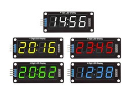 Four Digit 0.56&quot; Digital Display, White, Red, Green, Blue, Yellow Colors- 5 Pcs - £33.64 GBP