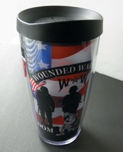 Wounded Warrior Thermos Travel Cup Mug 16oz Army Navy Air Force Marines - £11.37 GBP