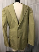Michael Kors Men&#39;s Blazer Khaki 2 Button Blazer Size 44R NWT  - £97.47 GBP