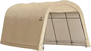 ShelterLogic 10&#39; x 15&#39; x 8&#39; All-Steel Metal Frame Round Style Roof Insta... - $612.99