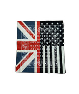 Split US America/ Union Jack Flag Star Stripe Paisley Bandana Face Mask ... - $9.89
