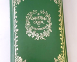 Charles Dickens A Christmas Carol Full Leather Green Gilt embossed Facsi... - $79.15