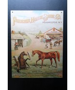 Vtg Phoenix Horse Shoe Co Poughkeepsie NY Ad Tin Litho Repro Sign Rare - $554.45 MXN