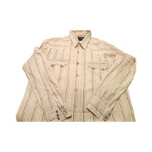 Vintage Lucky Brand Dungarees America Men&#39;s Shirt 100% Cotton Long Sleeve L - £23.97 GBP