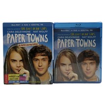Paper Towns Blu Ray DVD Digital HD Fold Out Deluxe Slip Cover New Sealed - £7.83 GBP