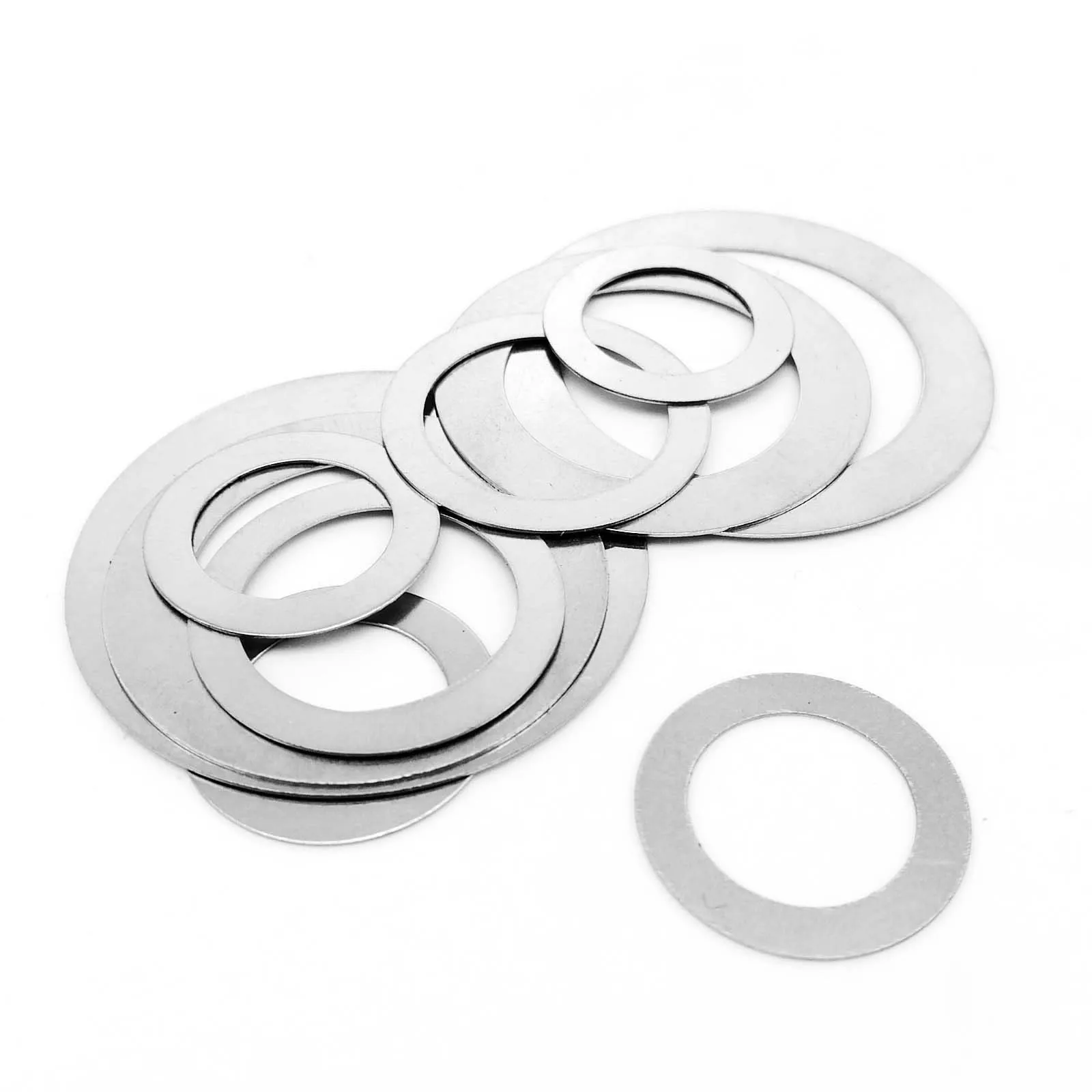 House Home 10/50pcs M3 to M25 DIN988 304 Stainless Steel Ultra Thin Flat Washer  - £19.93 GBP