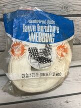 Frost King Lawn Furniture Webbing 2 1/4" x 72' White - With Yellow - $10.89