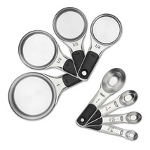 8-Piece Stainless Steel Measuring Cup/Spoon Set - £52.26 GBP
