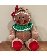 Dan Dee Girl Gingerbread Plush Stuffed Toy 16&quot; Christmas Collectors Choice - $33.54 CAD