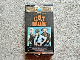 Western Classics Cat Ballou Starring Jane Fonda &amp; Lee Marvin VHS Tape - £5.45 GBP