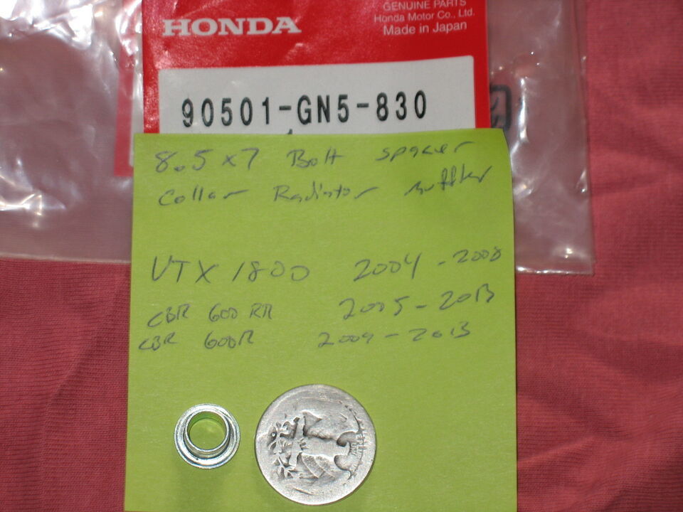 NOS HONDA 8.5x7 ESHAUST MUFFLER RADIATOR MOUNT SPACER COLLAR - $4.94