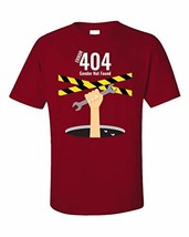 Error 404 Gender Not Found Agender Pronouns - Unisex T-Shirt Red - £32.04 GBP