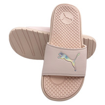 NWT PUMA MSRP $48.99 COOL CAT BOLD WOMEN&#39;S CLOUD PINK SLIP ON SLIDES SAN... - $18.69